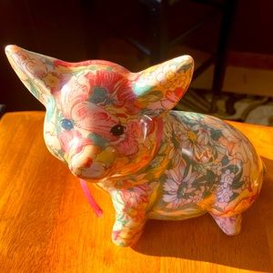 Porcelain Patchwork Pig